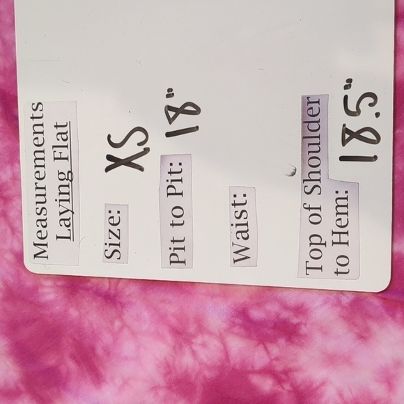 Champion Oversized Pink Tie Dye Short Sleeve Cropped Tee size XS - Picture 6 of 6